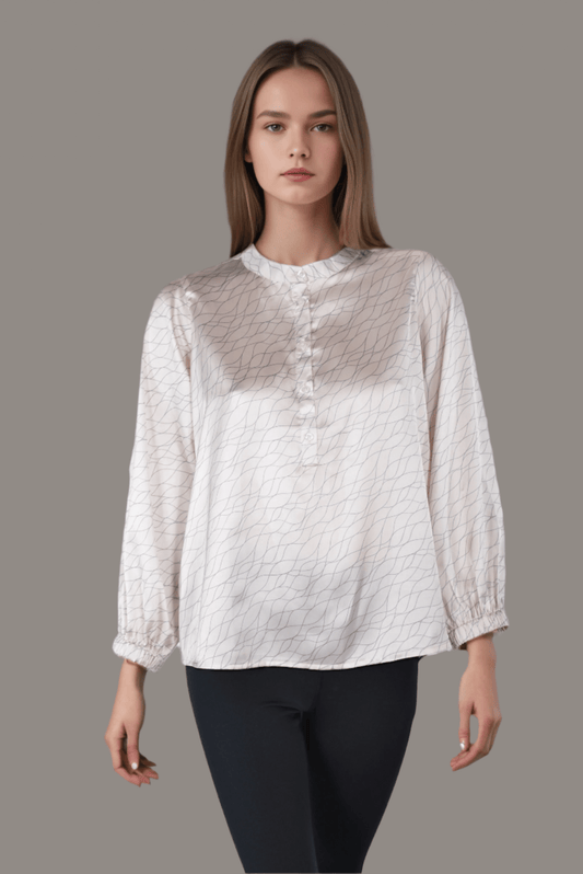 Allure Silk Blouse - DressAtR LLC
