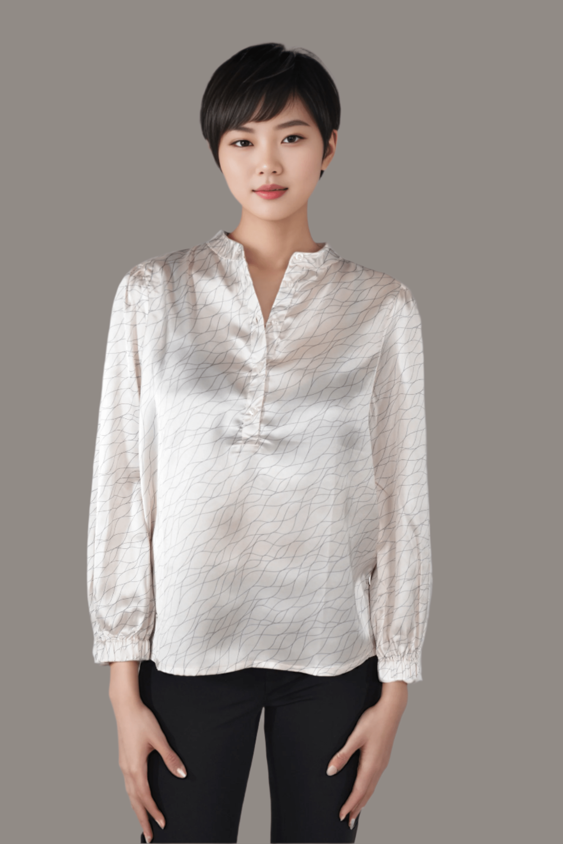 Allure Silk Blouse - DressAtR LLC