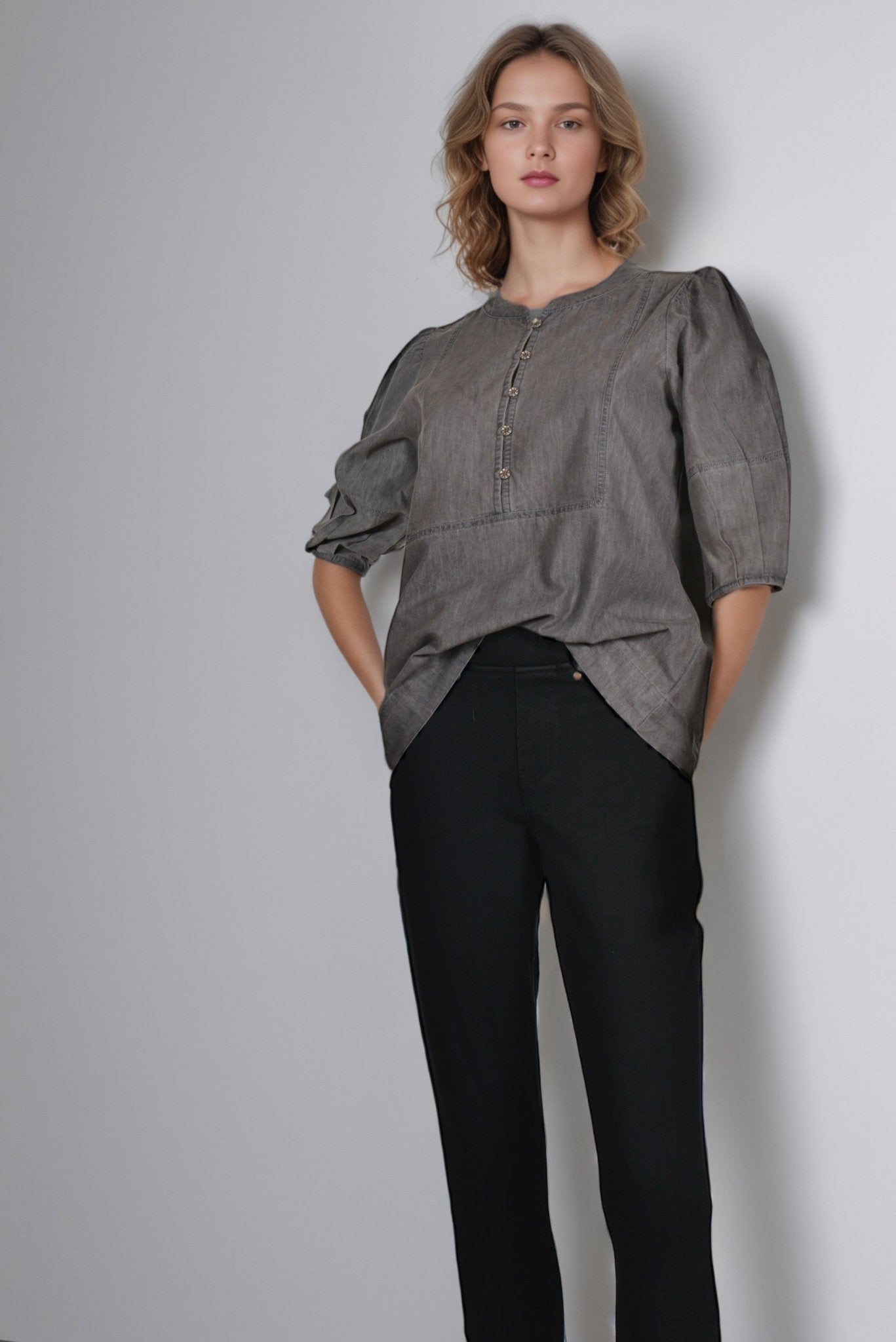 Black Denim Legging - DressAtR LLC