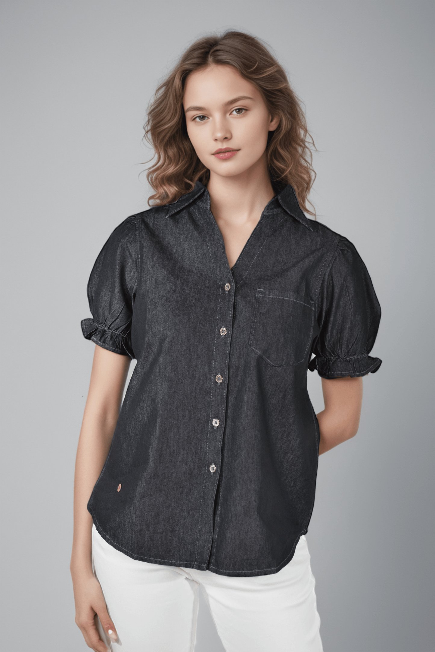 Denim Onyx Charm Shirt - DressAtR LLC