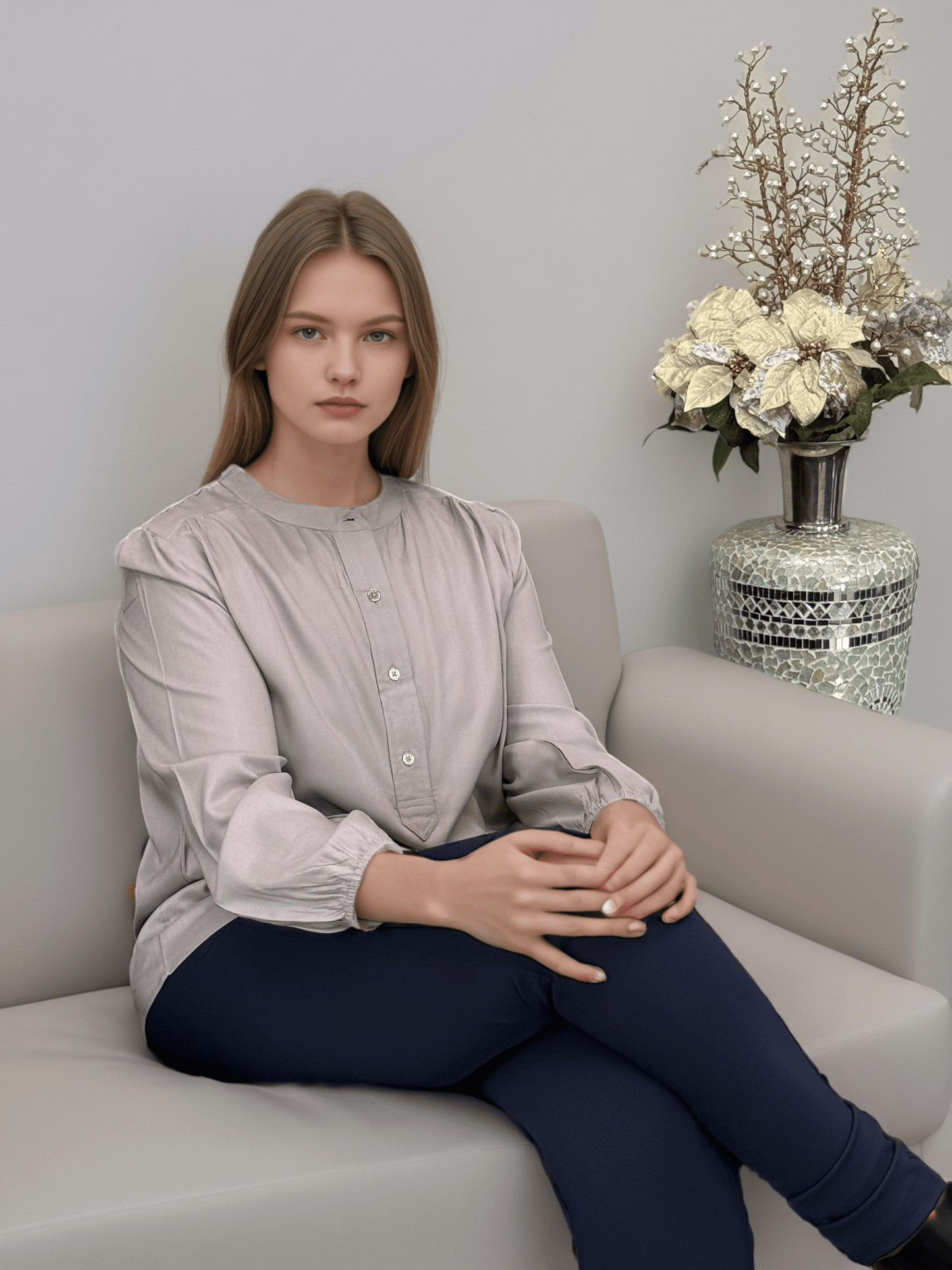 Glided Grace Blouse - DressAtR LLC