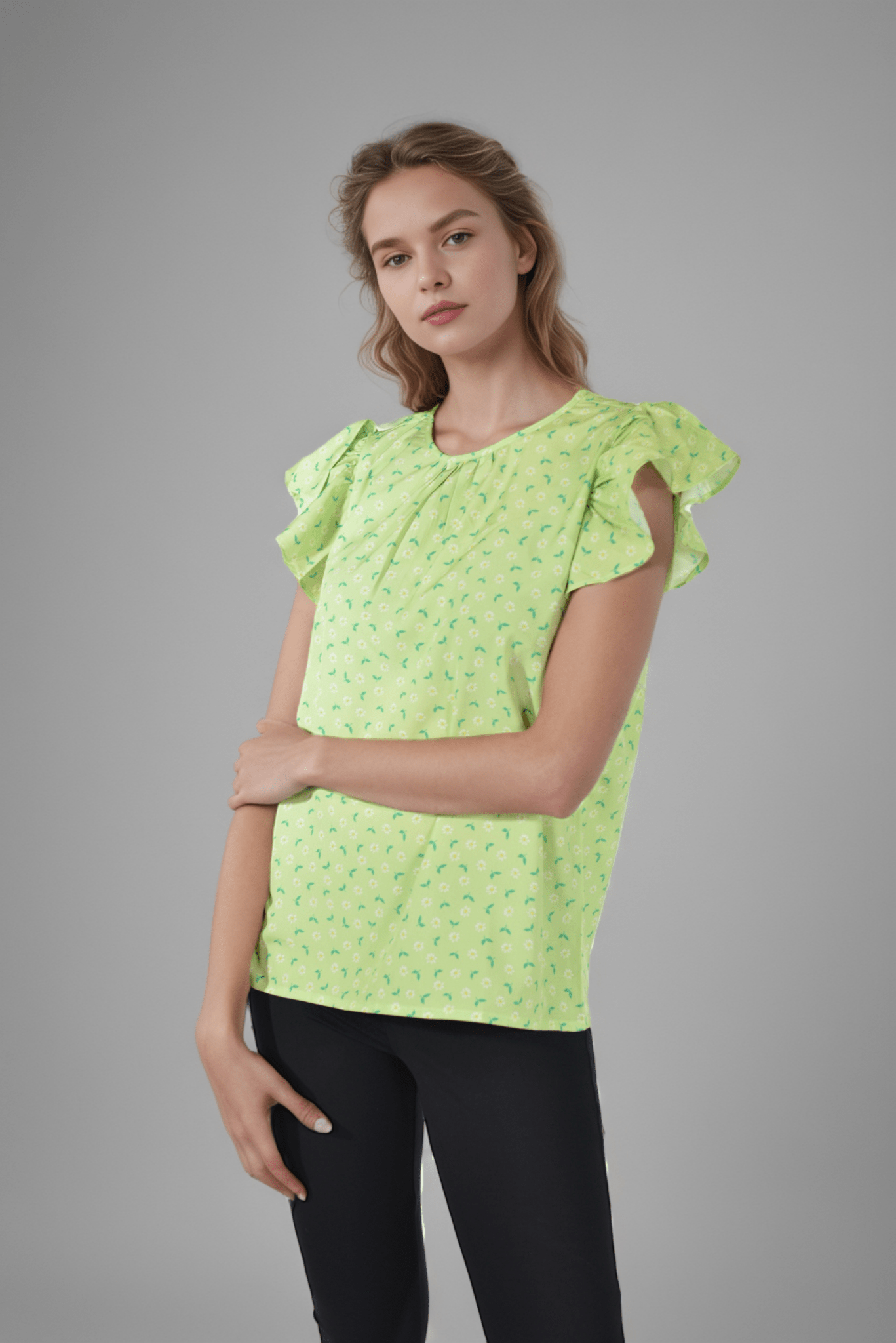 Green Glory Top - DressAtR LLC