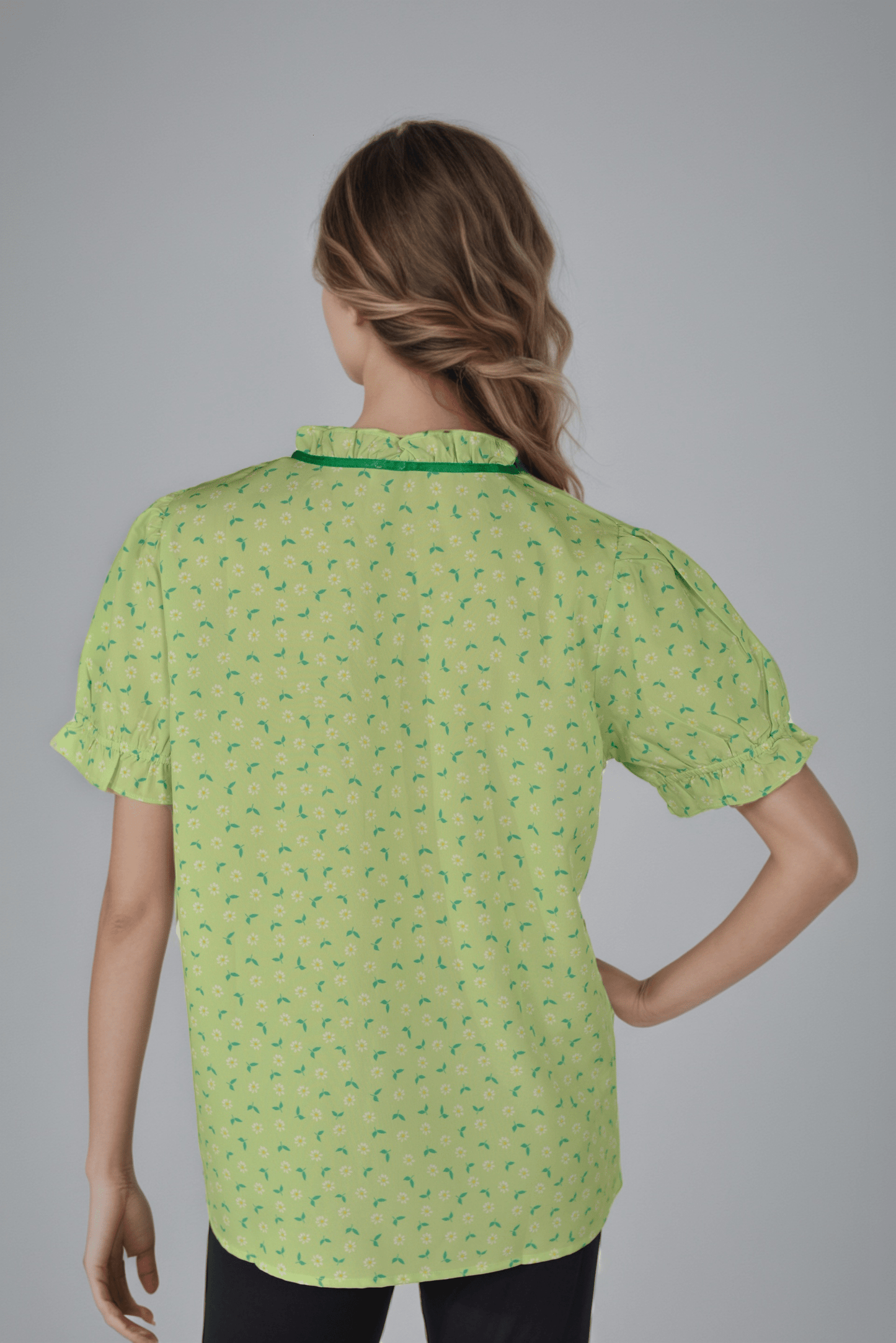 Green Lace Top - DressAtR LLC