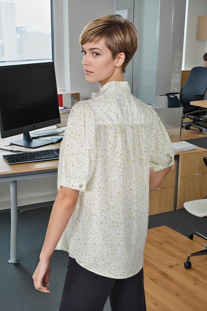 Leafy Tie Top - DressAtR LLC