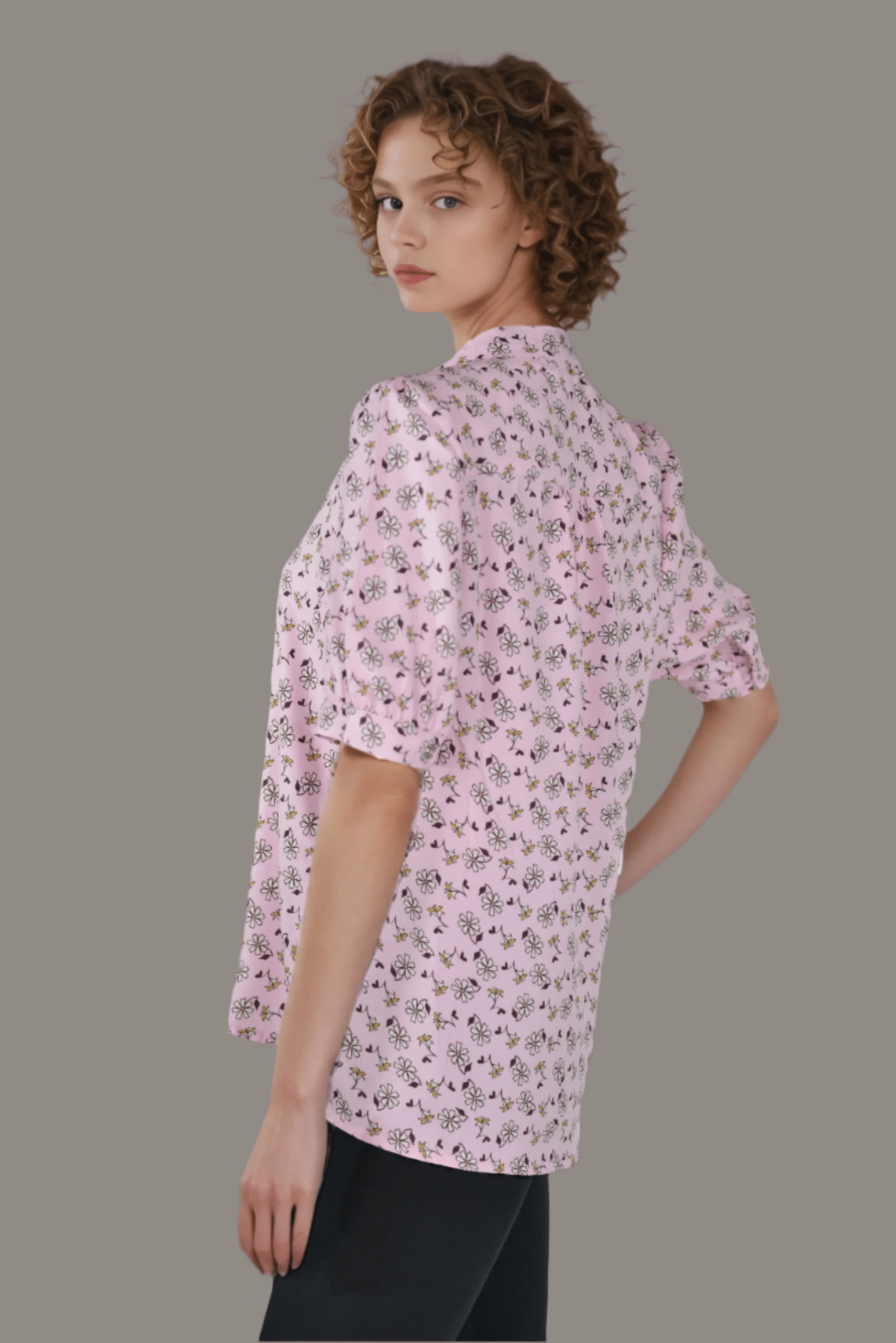 Orchid Split Neck Top - DressAtR LLC