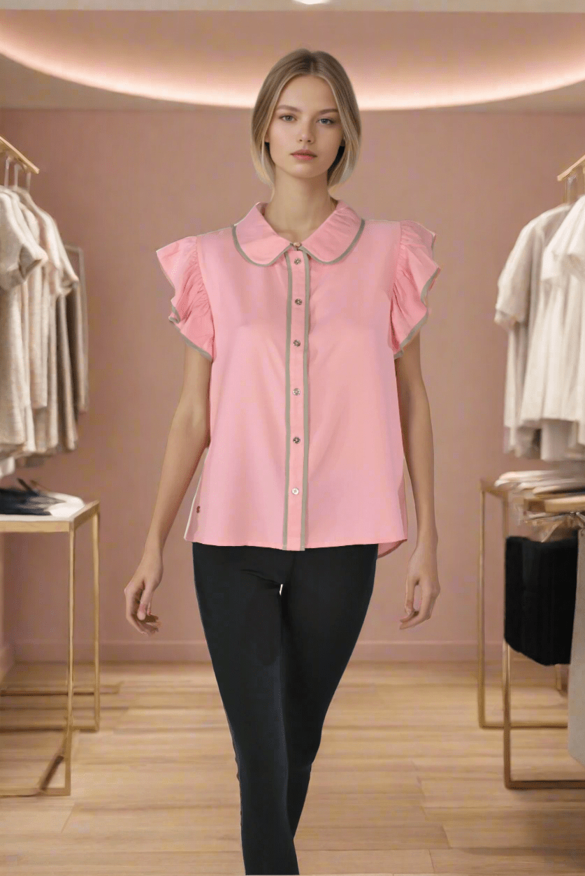 Pink Grace Line Top - DressAtR LLC