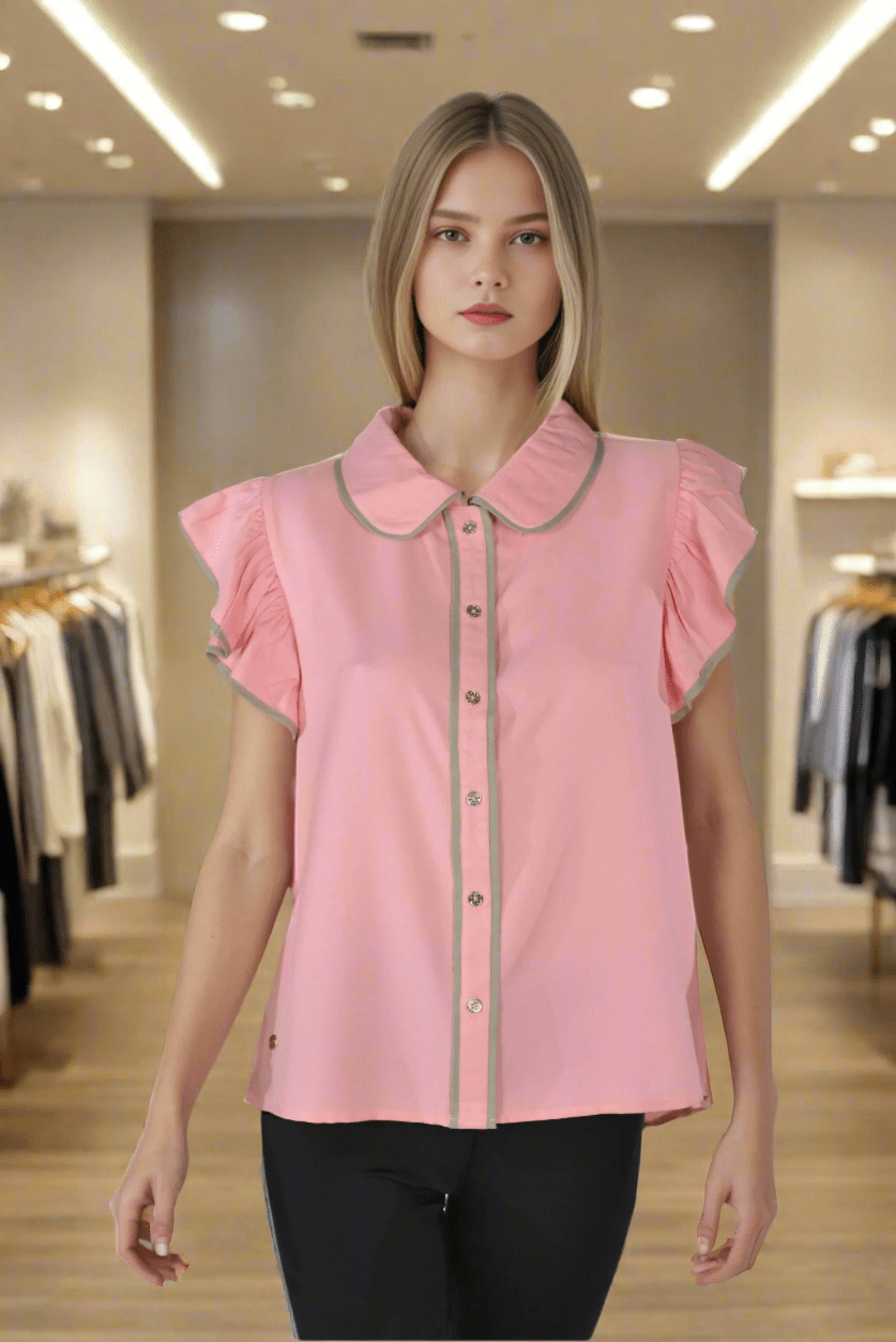 Pink Grace Line Top - DressAtR LLC