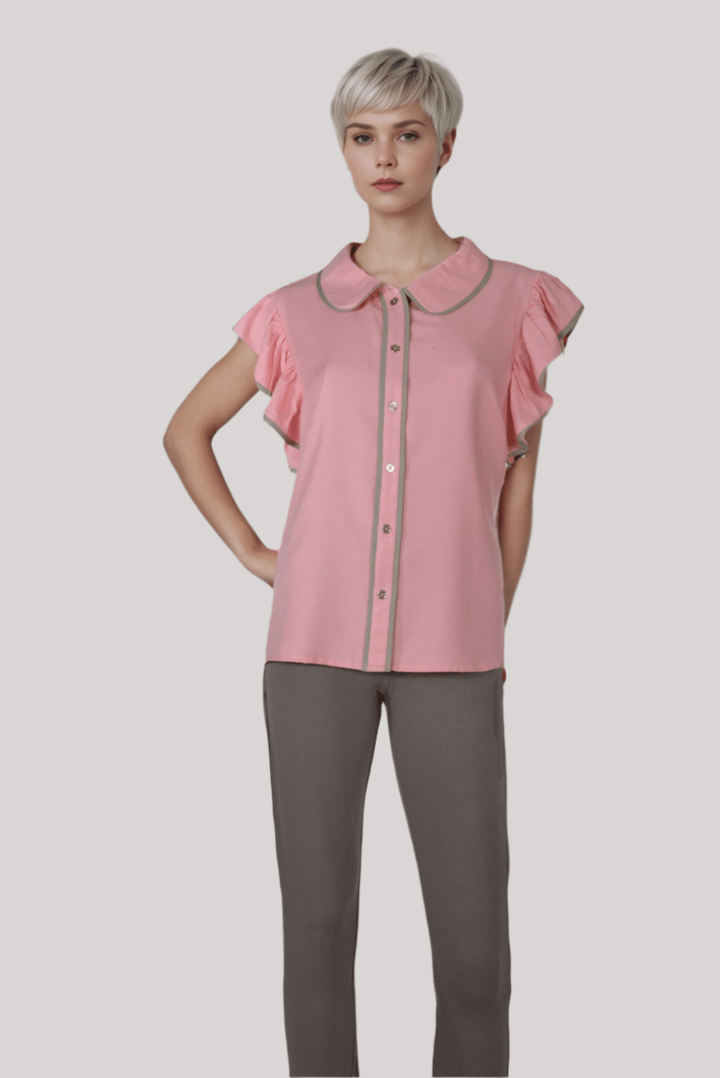 Pink Grace Line Top - DressAtR LLC
