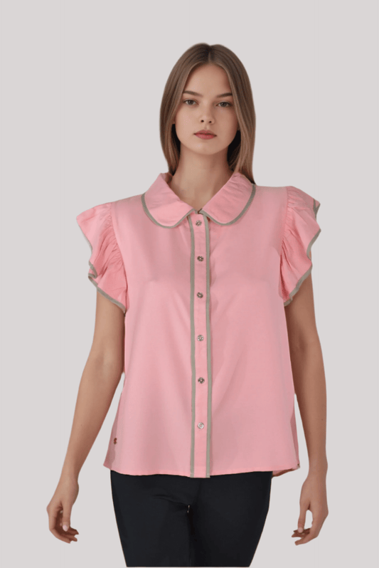 Pink Grace Line Top - DressAtR LLC