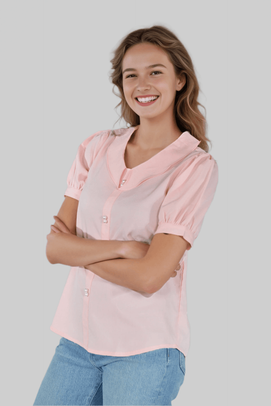 Pink Pearl Top - DressAtR LLC