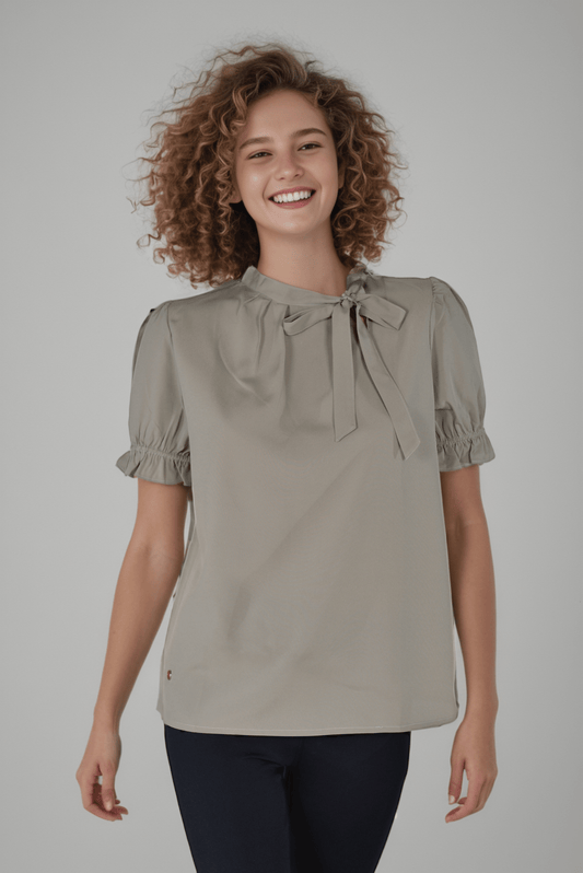 Poise Pleated Top - DressAtR LLC