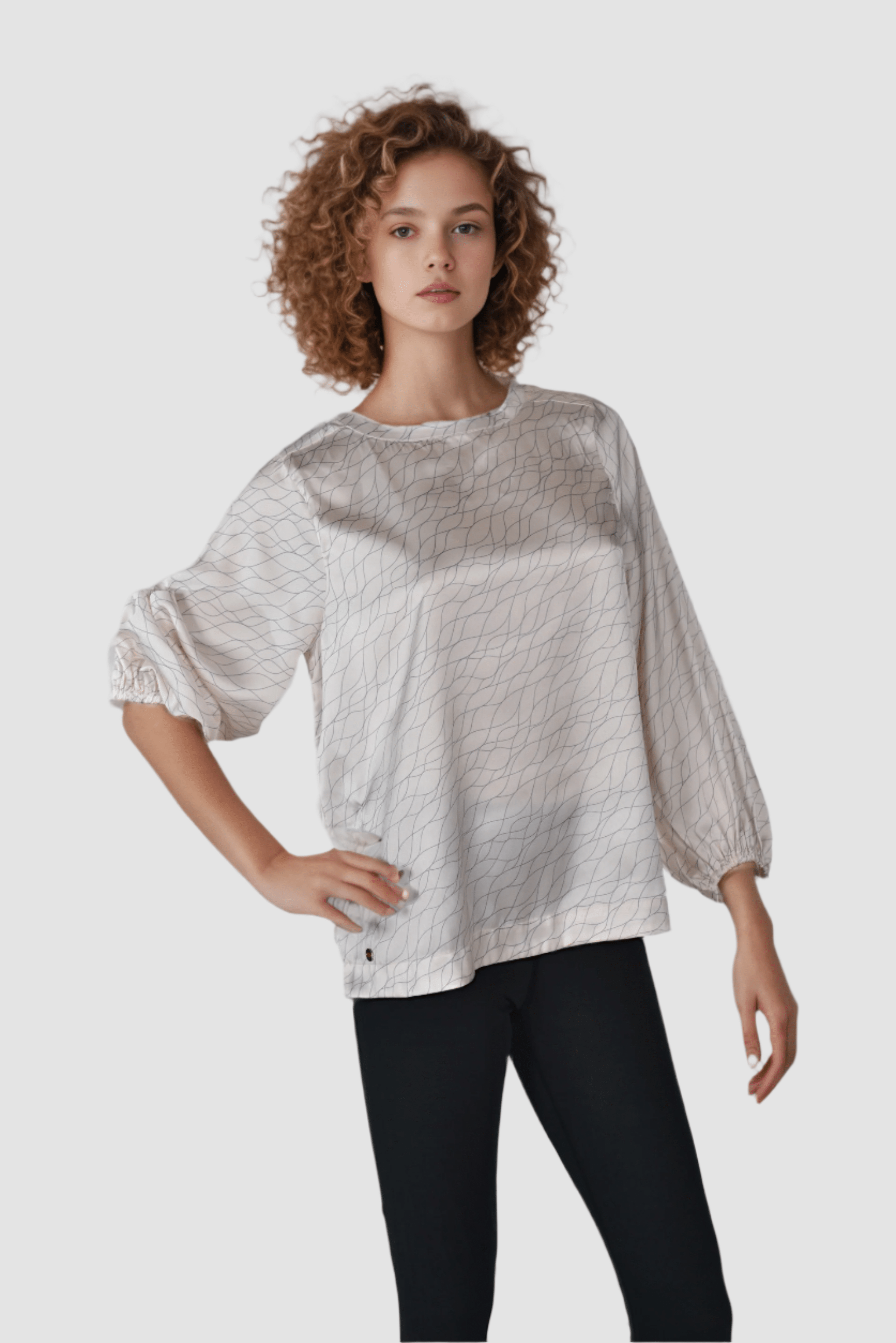 Silky Wave Blouse - DressAtR LLC