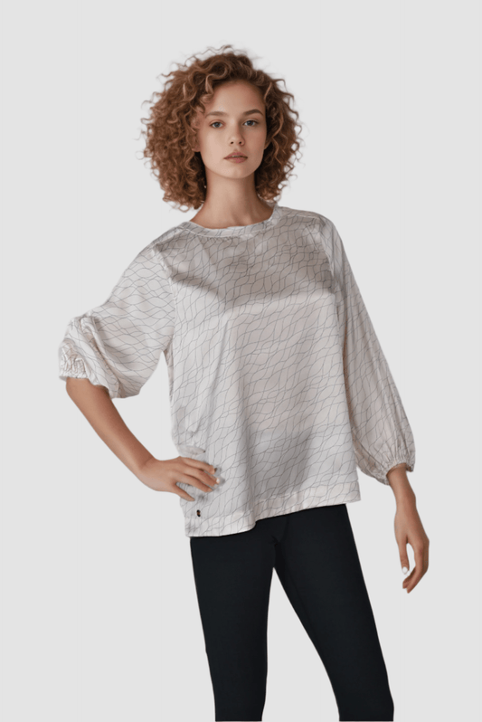 Silky Wave Blouse - DressAtR LLC