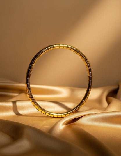 18K Gold Plated Angel Bangle - DressAtR LLC