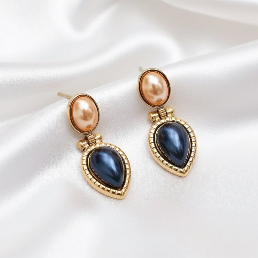18K Gold Plated Drop Earrings - DressAtR LLC