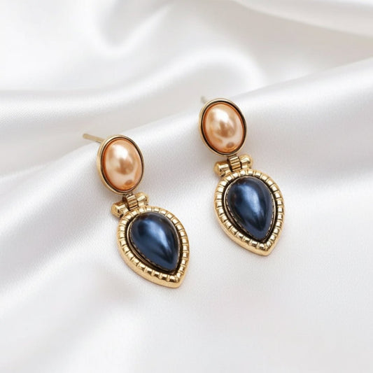 18K Gold Plated Drop Earrings - DressAtR LLC