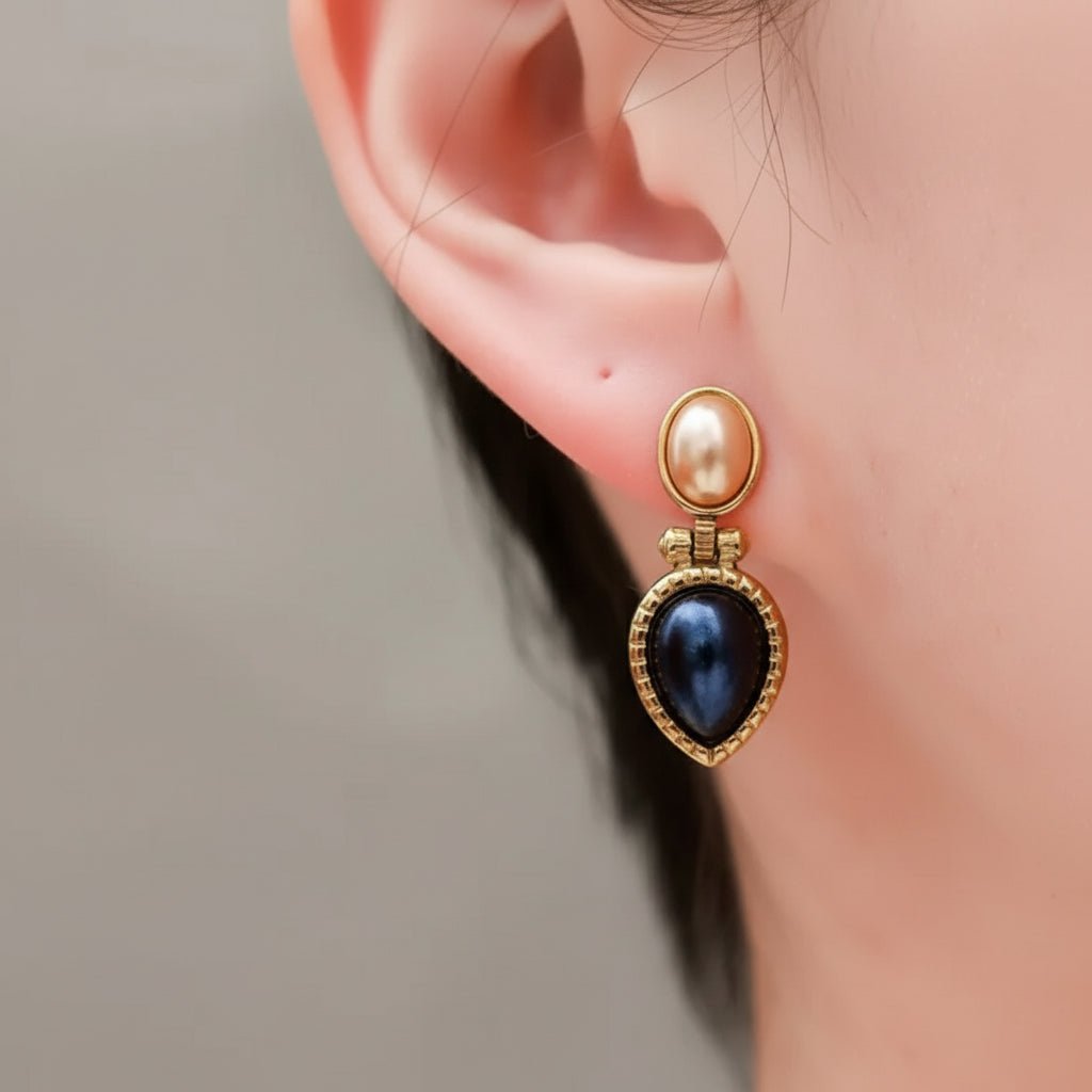 18K Gold Plated Drop Earrings - DressAtR LLC