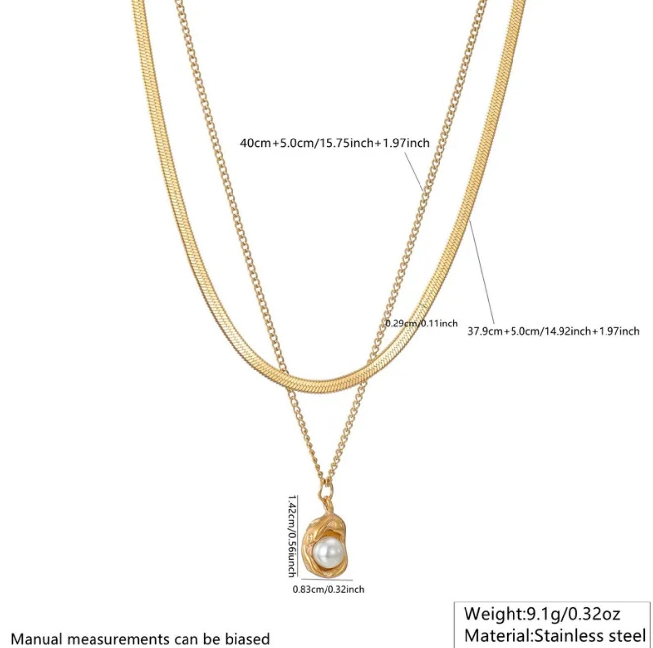 18K Gold Plated Earrings, Necklace Set - DressAtR LLC