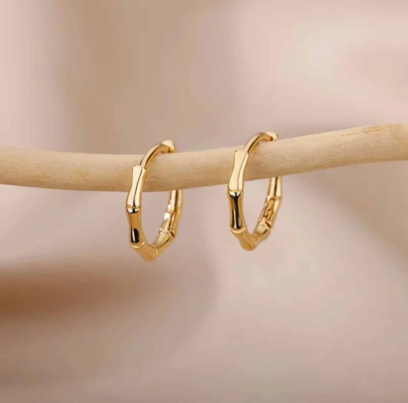 18K Gold Plated Elegant Hoops - DressAtR LLC