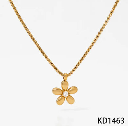 18K Gold Plated Floral 3 Piece Set - DressAtR LLC