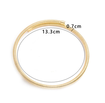 18K Gold Plated Opn Necklace - DressAtR LLC