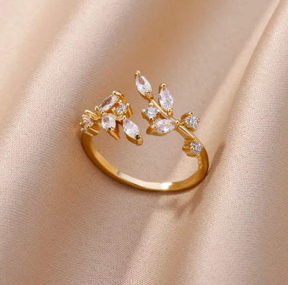 18K Gold Plated Tarnish Waterproof Open Ring - DressAtR LLC