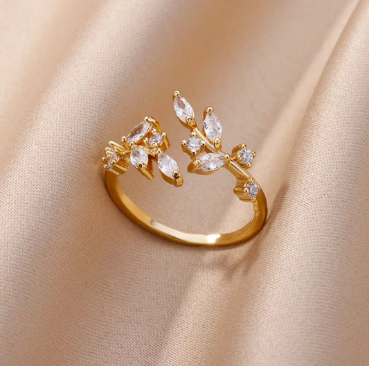 18K Gold Plated Tarnish Waterproof Open Ring - DressAtR LLC