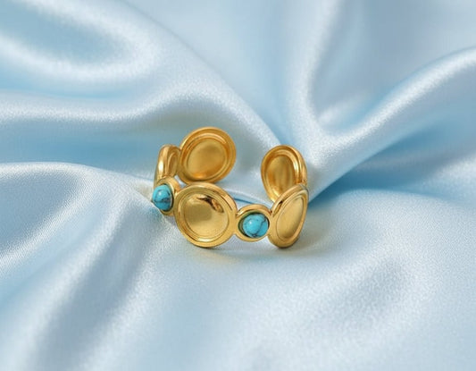 18K Gold Plated Tarnish Waterproof Open Ring - DressAtR LLC