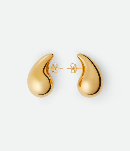 18K Gold Plated Water Drops Ear Studs - DressAtR LLC