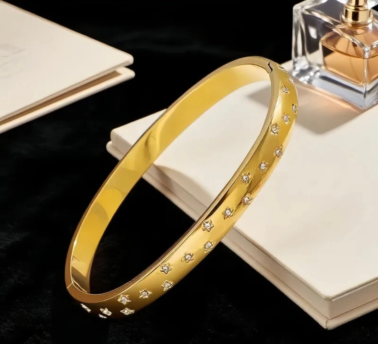 18k Gold Plated Zircon Bracelet - DressAtR LLC