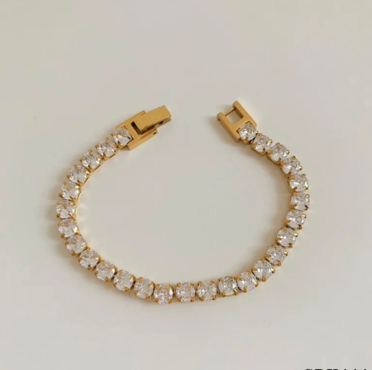 18K Gold Plated Zircon Bracelet - DressAtR LLC