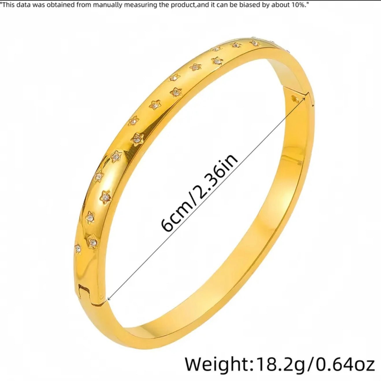 18k Gold Plated Zircon Bracelet - DressAtR LLC