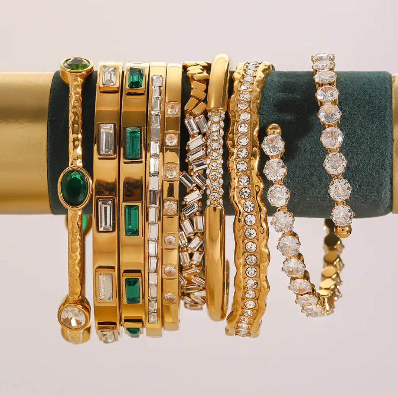 18K Gold Plated Zircon Bracelet - DressAtR LLC