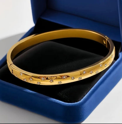 18k Gold Plated Zircon Bracelet - DressAtR LLC