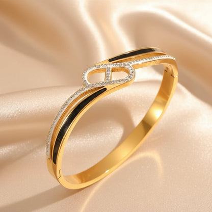 18K Gold Plated Zircon Elegant Bracelet - DressAtR LLC