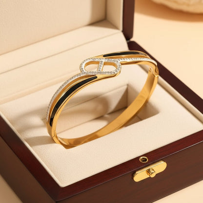 18K Gold Plated Zircon Elegant Bracelet - DressAtR LLC