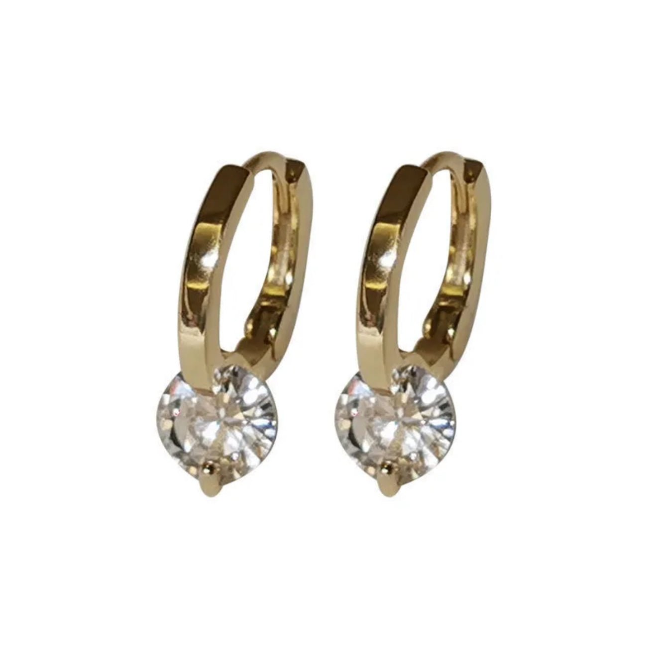 18K Gold Plated Zircon Elegant Earrings - DressAtR LLC