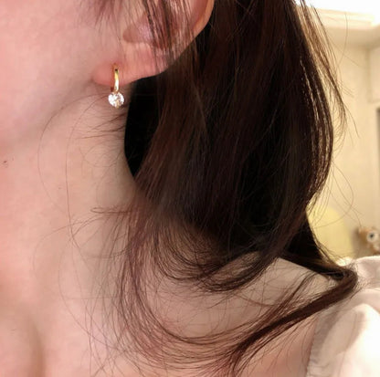 18K Gold Plated Zircon Elegant Earrings - DressAtR LLC