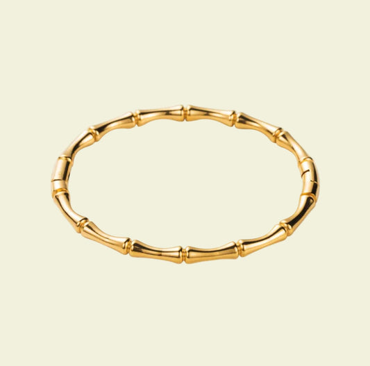 18K Yellow Gold Plated Bangle - DressAtR LLC