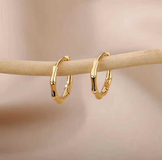 18K Gold Plated Elegant Hoops