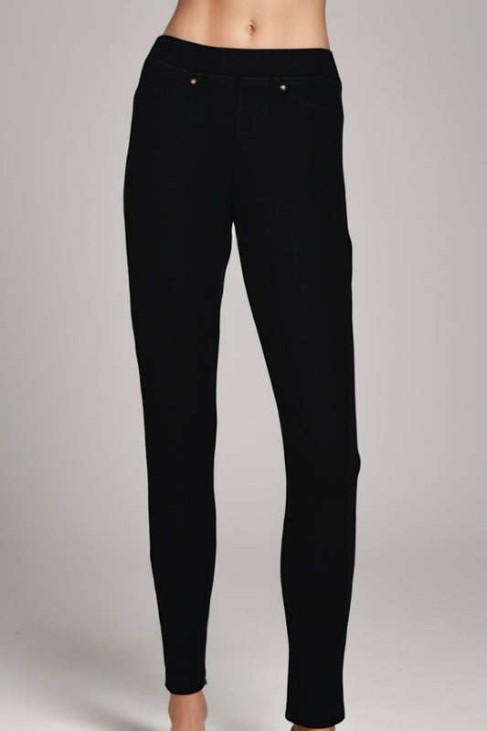 Black Denim Legging - DressAtR LLC