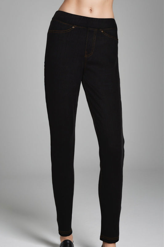 Dark Gray Denim Legging - DressAtR LLC