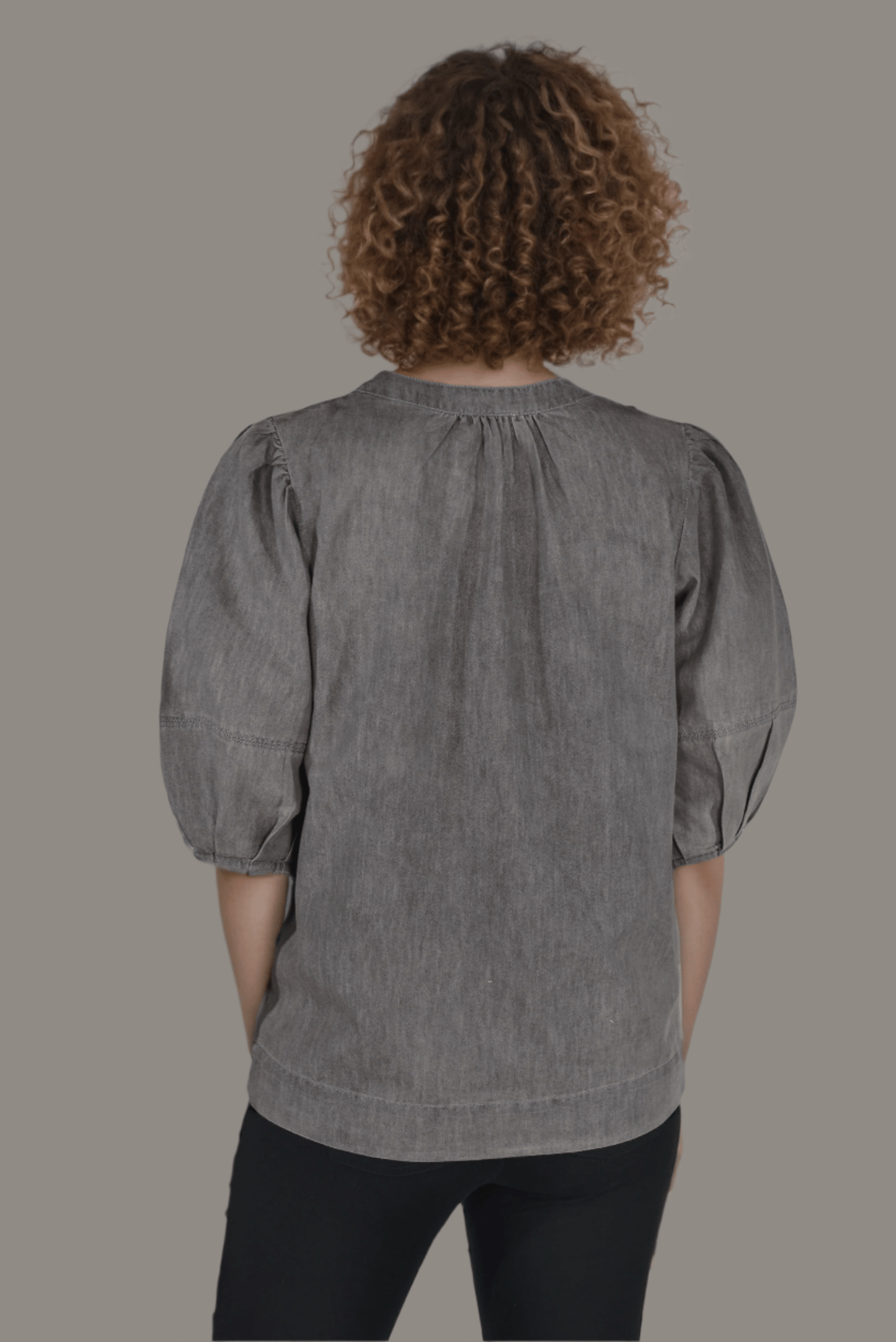 Denim Ash Aura Blouse - DressAtR LLC