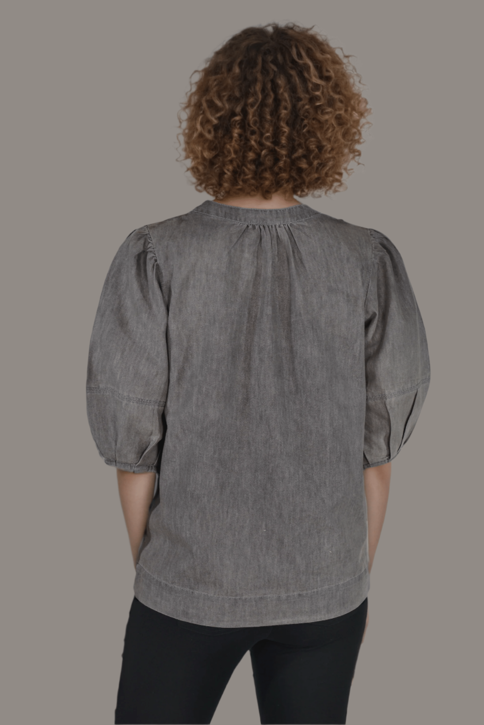 Denim Ash Aura Blouse - DressAtR LLC