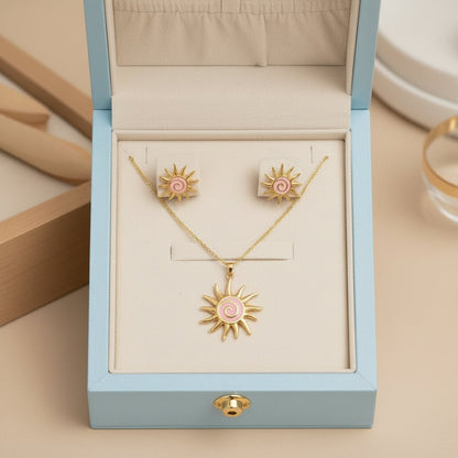 DressAtR 18K Gold Plated Oil Drop Elegant Sun Set - DressAtR LLC