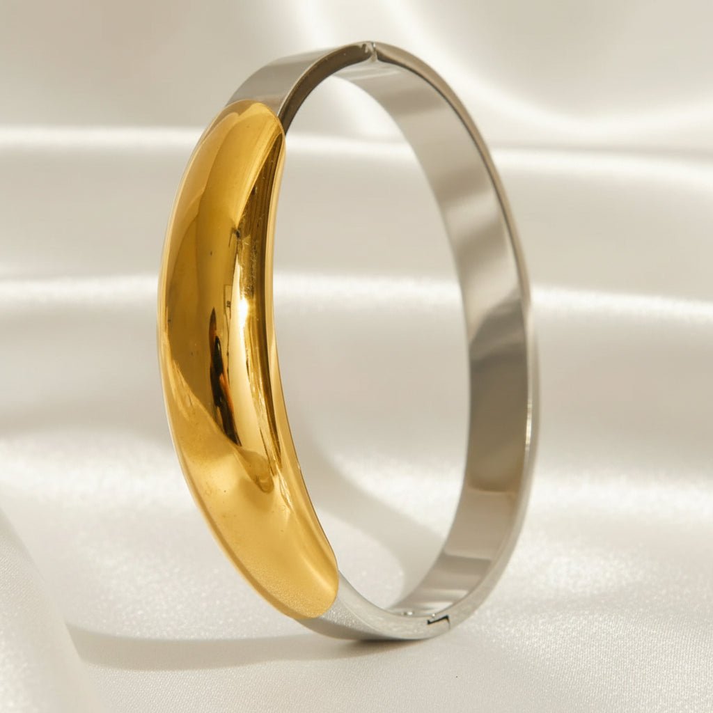 DressAtR 18K Gold Plated Solid Stainless Steel Bracelet - DressAtR LLC