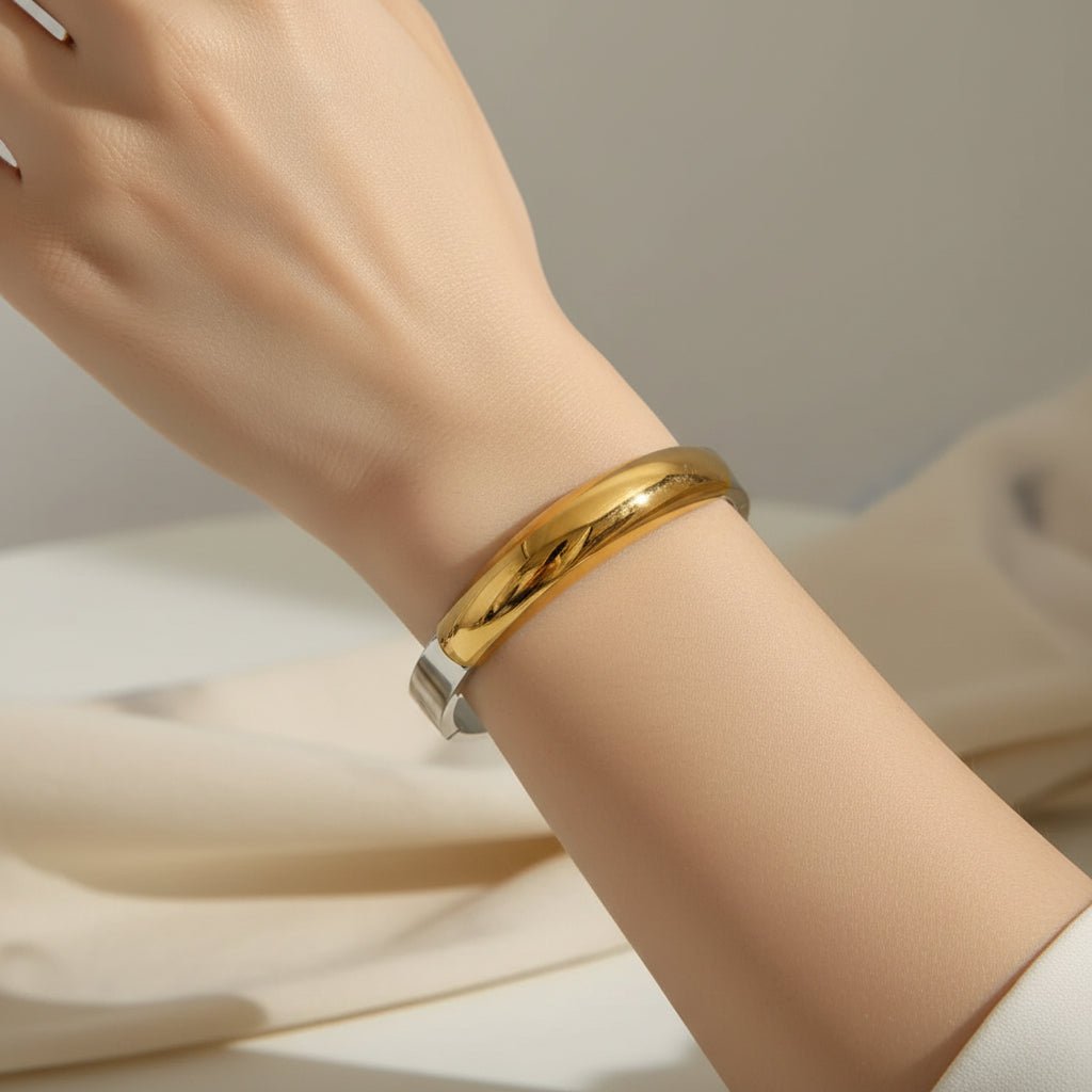 DressAtR 18K Gold Plated Solid Stainless Steel Bracelet - DressAtR LLC