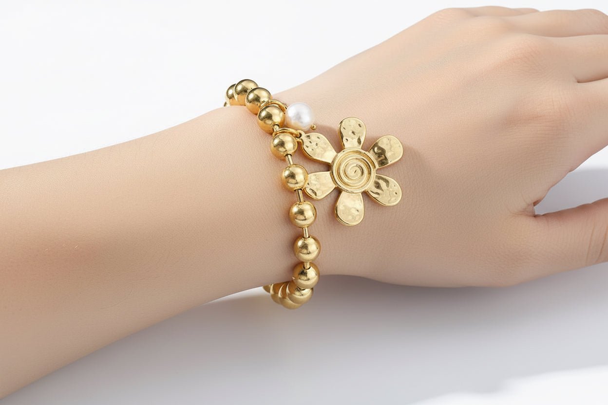 DressAtR 18K Gold Plated Stainless Steel Waterproof Non Tarnish Bracelet - DressAtR LLC