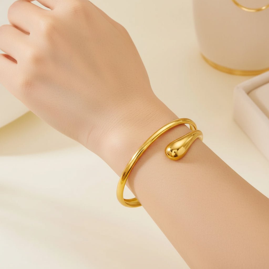 DressAtR 18k Gold Plated Stainless Still Bracelet - DressAtR LLC
