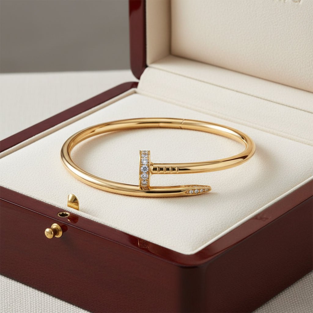 DressAtR 18K Gold Plated Titanium Steel Bangle - DressAtR LLC